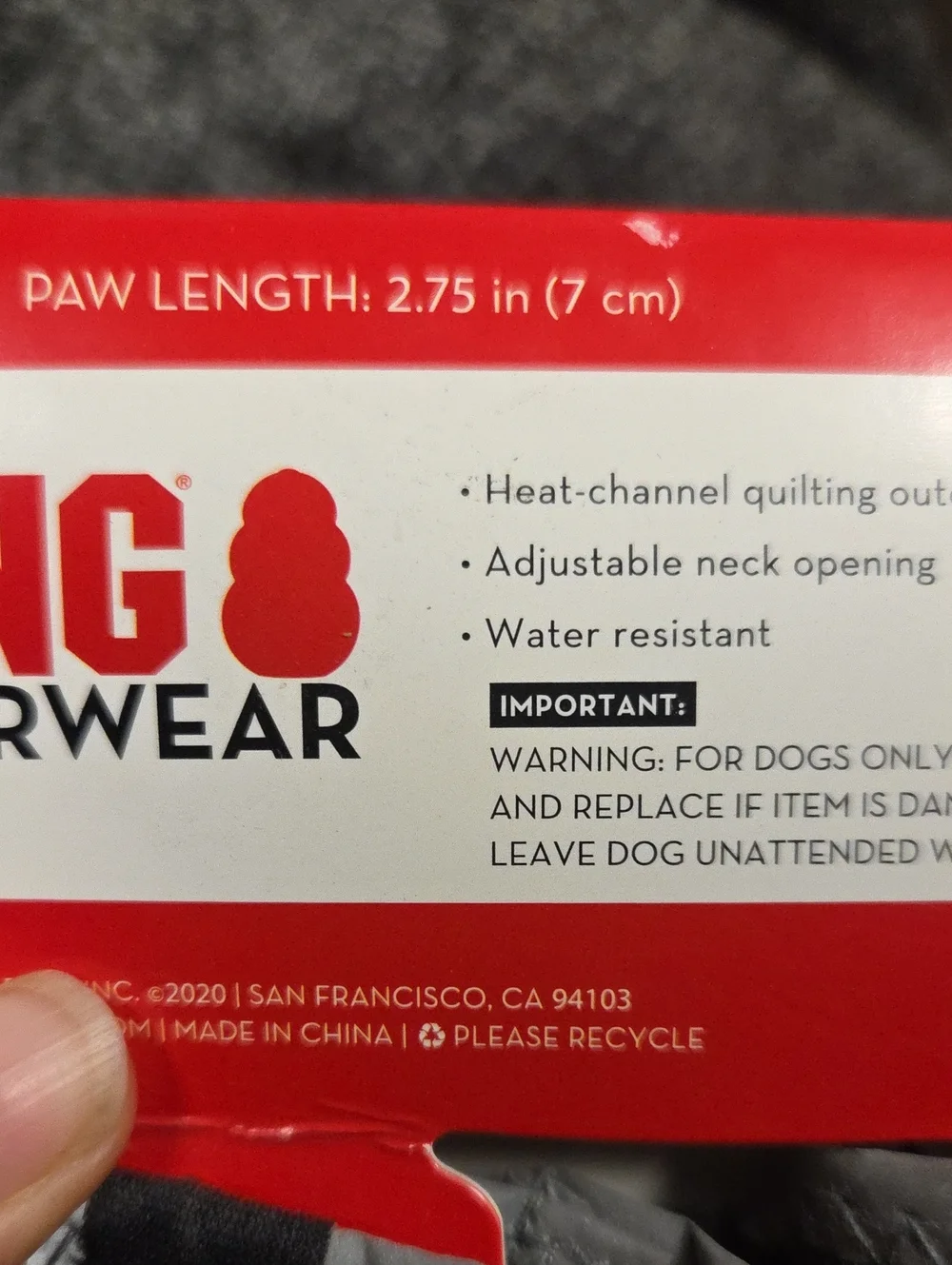 KONG Comfort Dog Shoes in Black and Red